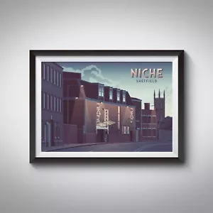 Niche Nightclub Sheffield Travel Poster - Picture 1 of 8