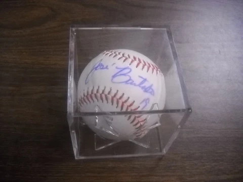 Jose Bautista Signed Autographed Rawlings Baseball Base Ball Toronto Blue Jays Cover