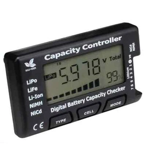 7 Battery Capacity Voltage Checker Tester Cell Meter For NiMH LiPo LiFe Li-ion - Picture 1 of 6