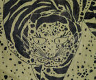 Oscar de la Renta vintage wild jungle cat print scarf  