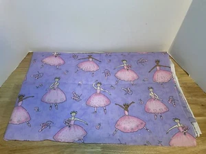 Vintage 1999 Copyright-Fabric Traditions Baumwollstoff - Ballerinas - 2 Yds. - Bild 1 von 3