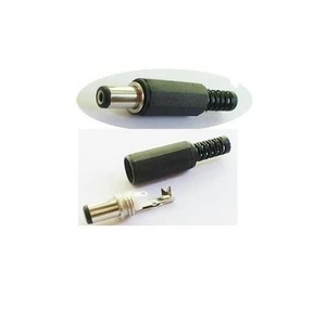2 Stück DC Strom Stecker Stecker Stecker Kunststoff Abdeckung 2,5x5,5 mm (lang) Zum Selbermachen Gut Neu - Bild 1 von 1