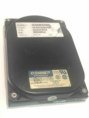 CONNER CP30081E 80MB TYPE 27 IDE HARD DISC CPJ01 JJ23112                  aa4cd4 - Image 1 of 2