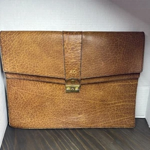 Cartera de cuero Caracciola vintage hecha en Alemania - Imagen 1 de 14
