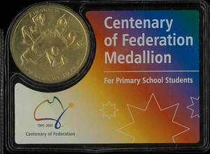 2001 Australian Federation Centenary Mint Carded RAM Medal What We Make It issue - Picture 1 of 2