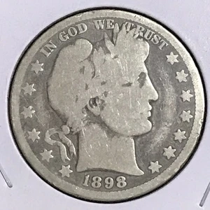 U.S. Barber Half Good/AG 1898-O - Imagen 1 de 2