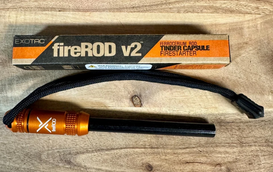 EXOTAC fireROD V2 vara de ferrocério esmerilhadeira cápsula iniciador de incêndio - Imagem 1 de 1