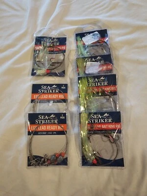 7 Nuevos Anillos Sea Stricker 2 Huevos Plomo 5 Carolina Cebo Vivo Rey Foto 1 de 4