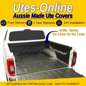 Checker Plate Rubber Mat For Mitsubishi MV Triton Dual Cab 2024 To Current - Picture 1 of 2