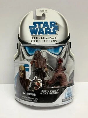 Figura de acción Hasbro Star Wars Legacy Trinto Duaba & Dice Ibegon 2008 BD37 Foto 1 de 3