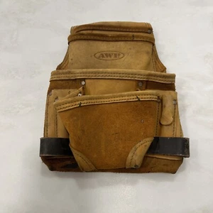 AWP classica borsa per attrezzi in pelle, realizzata in pelle a grana alta premium - Foto 1 di 5