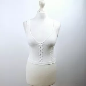 Urban Outfitters - Canotta crop - Bianco - Medium - Foto 1 di 6