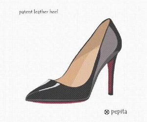 Kit punto ago tacco in pelle verniciata o tela - Foto 1 di 2