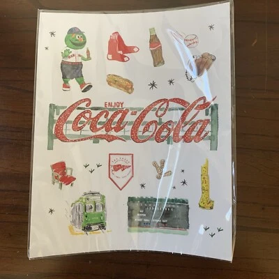 Boston Red Sox & Fenway Park Watercolor 8"x10" Art Print Poster Ashley Eisenman - Image 1 of 4