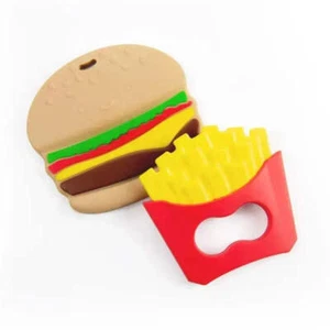 Primo Passi - Silicone Baby Teether, Fries & Hamburguer - Picture 1 of 3
