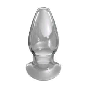 Anal Fantasy Mega Glass Anal Gaper open ended butt plug - Picture 1 of 3