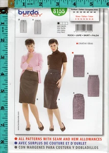 Misses' Skirt Burda easy Sewing Craft Pattern # 8155 New & UNCUT Miss 8-20 - Picture 1 of 5