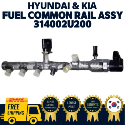 GENUINE OEM Hyundai Kia Fuel Common Rail Assy Tucson Kona Sportage 314002U200