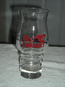 Vintage Red Lobster Logo Hurricane Glass, Good Condition. 1980's - Picture 1 of 7