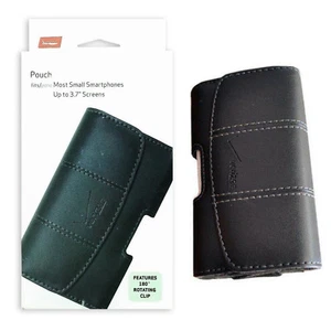 Verizon Leather Belt Clip Pouch Fits Most Phones with Screen Up to 3.7" - Black - Picture 1 of 3
