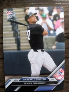 GIANCARLO STANTON 2024 Topps Now RTOD Road To Opening Day Black /99 PWE - Picture 1 of 1