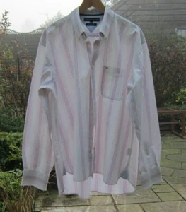 Tommy Hilfiger Men's Shirt XL cotton buttoned down collar top pocket - Picture 1 of 7