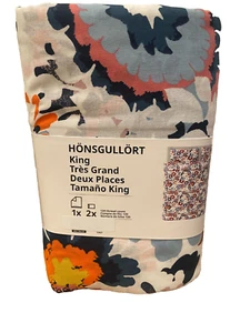 New ! IKEA HÖNSGULLÖRT Duvet Cover And Pillowcase(s)   King 805.700.63 - Picture 1 of 3