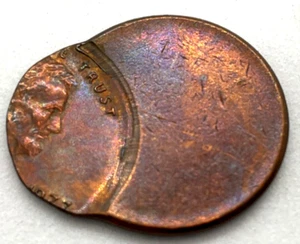 US Lincoln One Cent Penny Mis-Struck Planchet Error! Unreadable Marks - Picture 1 of 4