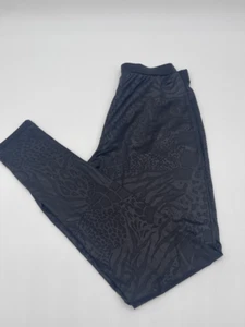 Kardashian Collection Leggings Animal Print Sz S Black EUC - Picture 1 of 8