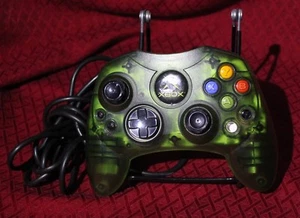 XBox Green S Controller Accessory UNTESTED Needs Stick Covers XD9-64240-01 - Picture 1 of 2