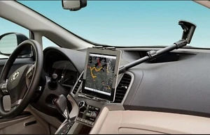 Telescoping Extra Long Car Suction Mount for Apple iPad and Other Tablets - Picture 1 of 4