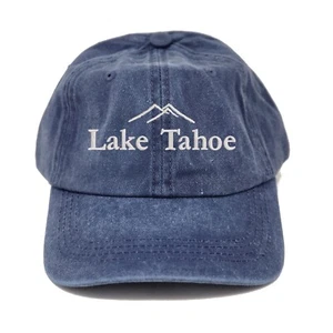 Lake Tahoe embroidered cotton cap, souvenir cap hat, vacation vacay travel hat - Picture 1 of 14