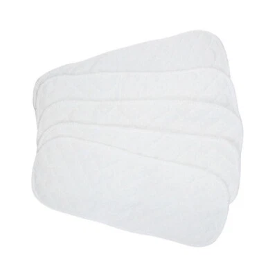 5 piezas pañales de tela de algodón para bebés forros 3 capas reutilizables pañales para recién nacidos Foto 1 de 4