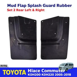 Mud Flap Splash Mudguard Rubber Rear Fits Toyota Hiace Commuter Van 2005-18 E05 - Picture 1 of 7