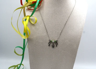 Venus Mars Glück Liebe Lifestyle  Statement Paar Mann Frau Halskette - Bild 1 von 4