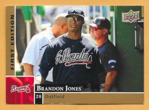 Brandon Jones Atlanta Braves #14 - cubierta superior primera edición casi nuevo-como nuevo 2009 - Imagen 1 de 2