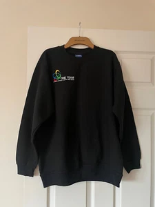 Uneek Black with Logo Plain Sweatshirt,Jumper, Top Work, Casual , Size M - Picture 1 of 6