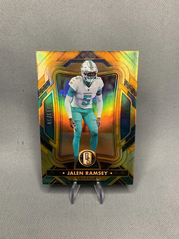 2023 Panini Gold Standard Citrine Jalen Ramsey /30 Dolphins - Image 1 of 2