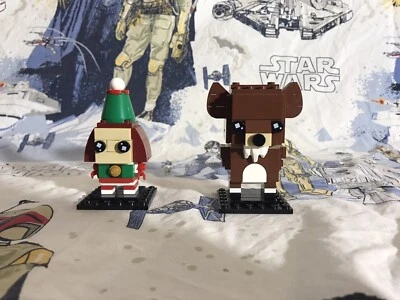 LEGO Brick Headz! Reno y Elfo Gran Precio 95% Completo! Foto 1 de 2