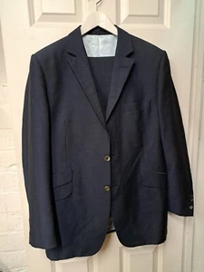 Chester Barrie Navy Suit UK 40 Savile Row Wool Mohair 2 Piece Edward Sexton - Picture 1 of 13
