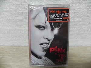 Pink - Try This 2003 KOREA Cassette Tape + Hype Sticker / SEALED NEW - Picture 1 of 3