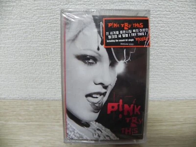 Pink - Try This 2003 KOREA Cassette Tape + Hype Sticker / SEALED NEW - Image 1 of 3