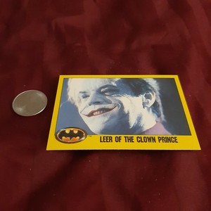 [143] Leer of The Clown Prince Batman 1989 Original Topps Classic Trading Card 