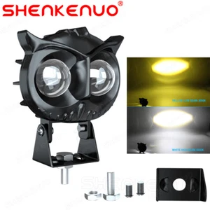 Led Electric Motobike Scooter Light Ultra Bright Waterproof Headlight Owl Motor - Picture 1 of 16