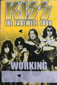 🔥Kiss Backstage Satin pass- Farewell tour. ORIGINAL LINE UP 2002-ON SALE🔥 - Picture 1 of 1