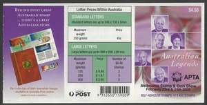 Australia 2002 Medical Scientists Legends APTA Stamp Coin Show Booklet/10 36-2 - Picture 1 of 2
