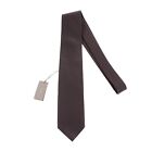 Cravate col 100 % soie Tom Ford neuve avec étiquettes marron avec mini rayures grises fabriquées en Italie