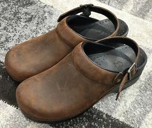 Dansko Ingrid Women’s Clog Size 40 (9.5) Oiled Brown 238780202 Brand New - Picture 1 of 10