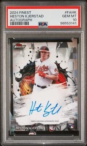 2024 Topps Finest #FA-HK HESTON KJERSTAD Auto Refractor - PSA 10 - Bild 1 von 2