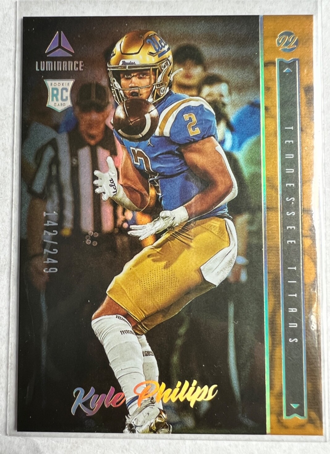 2022 Panini Luminance Kyle Philips RC /249 Tennessee Titans #122 Gold